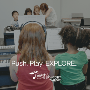 Group class registration promotion highlighting Keyboard Explorers.